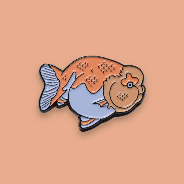 goldfish enamel pin