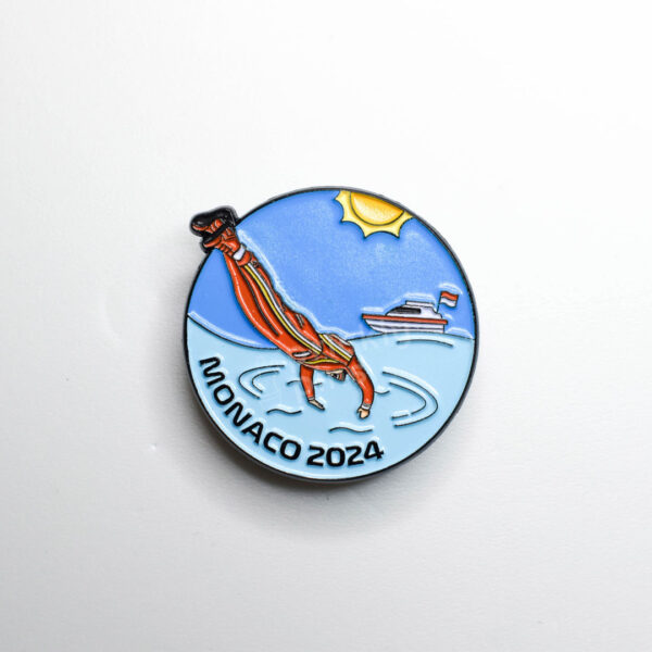 Charles Leclerc F1 Monaco 2024 Soft Enamel Pin - Image 3