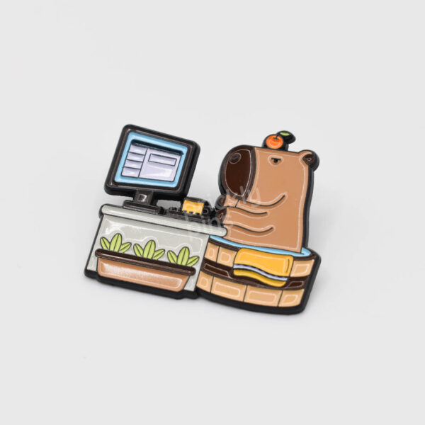 corporate capybara close up